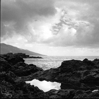 Fotografie Schwarzweiß La Palma Landscape Landschaft Landschaftsfotografie Meer Ozean Atlantik Vulkangestein