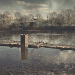 Hipstamatic Foto des Stichkanals in Kiel Holtenau