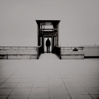 hipstamatic schwarz-weiß Foto Fahrstuhl zur Hölle in Schilksee