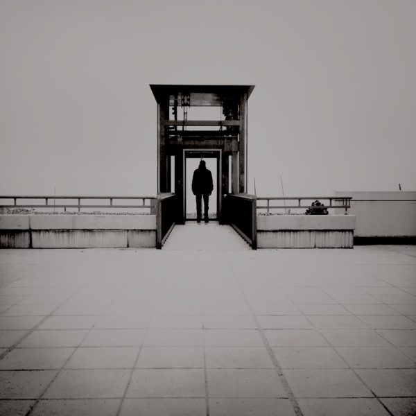 hipstamatic schwarz-weiß Foto Fahrstuhl zur Hölle in Schilksee